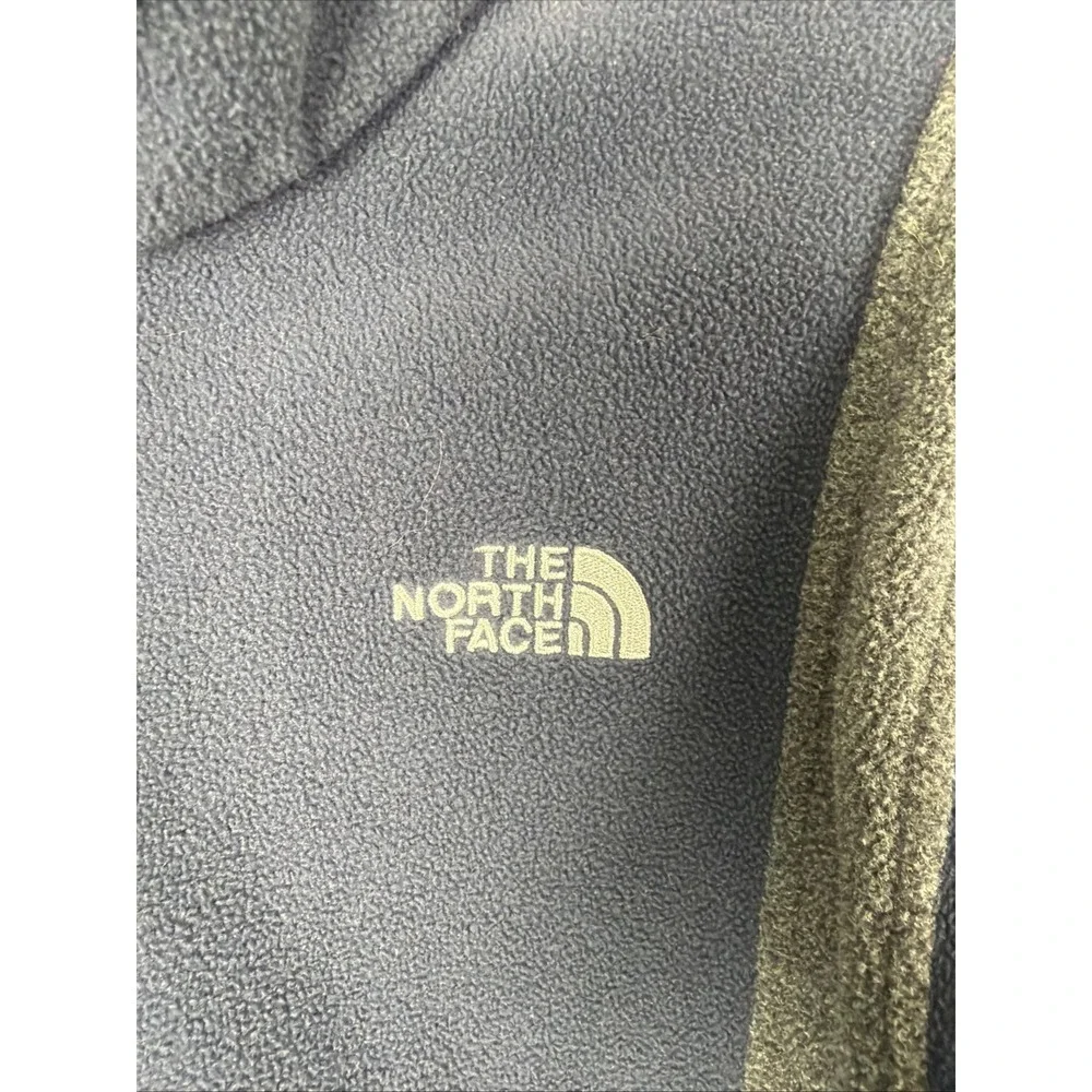 The North Face Full Zip Fleece Jacket Navy Blue Gray Mens Small 0266